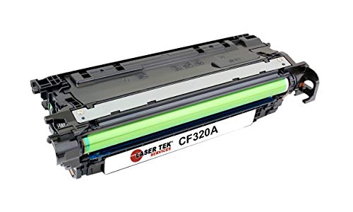 Laser Tek Services Compatible Toner Cartridge Replacement for HP 652A CF320A Works with HP Color Laserjet Enterprise M651dn M651n M651xh M680dn Printers (Black, 1 Pack) - 11,500 Pages