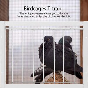 KSTE Iron Birdcage House Door High Strength for Pigeon Parrot Easy Installation(30x26cm)