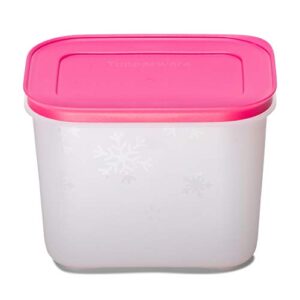 tupperware plastic freezer mates gen ii 1.1l 1pc (pink, white)
