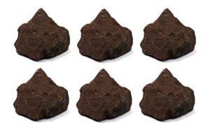 6pk raw red sandstone, sedimentary rock specimen - approx. 1"- geologist selected & hand processed - great for science classrooms - eisco labs