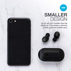 JLab Go Air True Wireless Bluetooth Earbuds + Charging Case | Black | Dual Connect | IP44 Sweat Resistance | Bluetooth 5.0 Connection | 3 EQ Sound Settings Signature, Balanced, Bass Boost