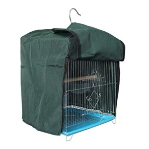 felenny rainproof birdcage cover with zipper closure light-proof parrot cage shield windproof rainproof cover for bird cage