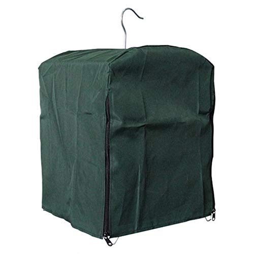 Felenny Rainproof Birdcage Cover with Zipper Closure Light-Proof Parrot Cage Shield Windproof Rainproof Cover for Bird Cage