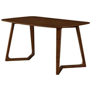 new pacific direct paddington rectangular dining table, brown