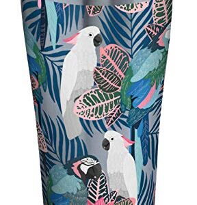 Tervis Tropical Birds Collage Triple Walled Insulated Tumbler, 20 oz, Clear and Black Slider Lid