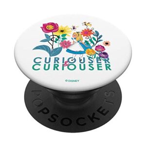 disney alice in wonderland curiouser & curiouser popsockets popgrip: swappable grip for phones & tablets