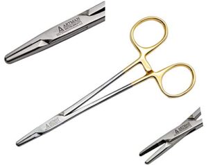 mayo hegar needle holder 6" surgical needle driver with tungsten carbide inserts by artman instruments