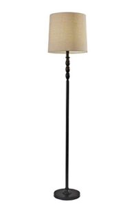 adesso 1571-01, floor lamp, black