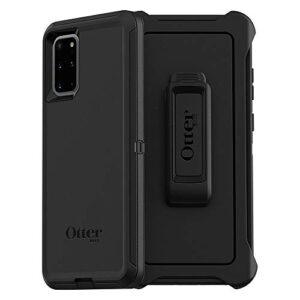 otterbox galaxy s20+/galaxy s20+ 5g (only - not compatible with any other galaxy s20 models) defender series case - black, rugged & durable, with port protection, includes holster clip kickstand