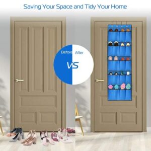 Over the Door Shoes Rack 10-Pair Shoes Organizer 5-Layer Hanging Storage Shelf for Closet Cabinet Slippers Toys