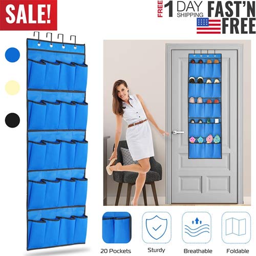 Over the Door Shoes Rack 10-Pair Shoes Organizer 5-Layer Hanging Storage Shelf for Closet Cabinet Slippers Toys