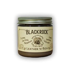 blackrock leather 'n' rich conditioner | cleans, softens & preserves leather goods | scuff remover | 4 oz (1 pack)