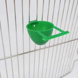 Balacoo 10Pcs Bird Feeding Cups Bird Cage Feeders Parrot Feeding Bowls Water Bowl Bird Cage Accessory for Bird Parrot Macaw