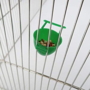 Balacoo 10Pcs Bird Feeding Cups Bird Cage Feeders Parrot Feeding Bowls Water Bowl Bird Cage Accessory for Bird Parrot Macaw