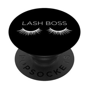 lash boss extentionist eyelash artist popsockets popgrip: swappable grip for phones & tablets