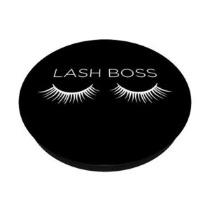 Lash Boss Extentionist Eyelash Artist PopSockets PopGrip: Swappable Grip for Phones & Tablets