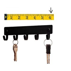 The Metal Peddler Twin Cats Key Rack & Hanger - Small 6 inch Wide - Made in USA