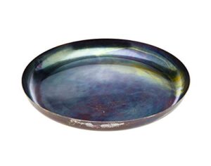 godinger iridescent blue plate platter centerpiece round - 10"