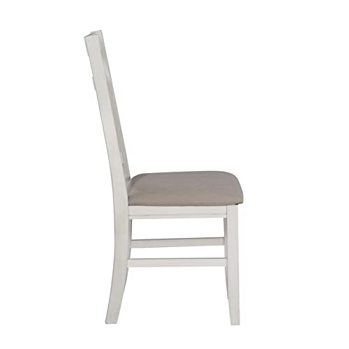 Powell Company Powell Turino Distressed White Side Dining Chair