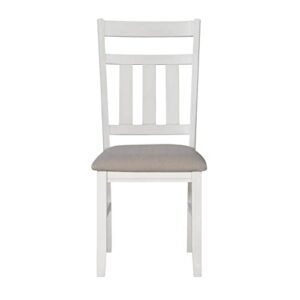 Powell Company Powell Turino Distressed White Side Dining Chair