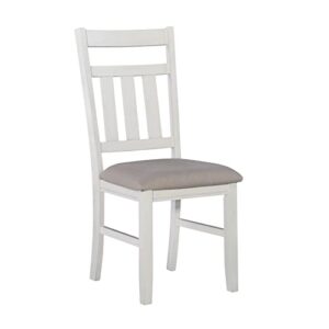 Powell Company Powell Turino Distressed White Side Dining Chair