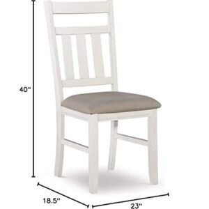 Powell Company Powell Turino Distressed White Side Dining Chair