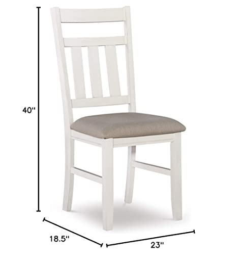 Powell Company Powell Turino Distressed White Side Dining Chair