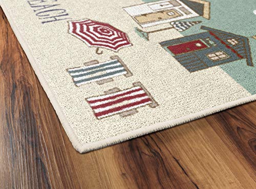 Brumlow MILLS Better at The Beach Indoor or Outdoor Area Rug for Kitchen, Bedroom Door Mat, Entryway Rug, 20" x 34"