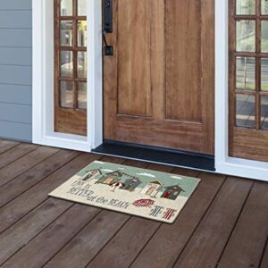 Brumlow MILLS Better at The Beach Indoor or Outdoor Area Rug for Kitchen, Bedroom Door Mat, Entryway Rug, 20" x 34"