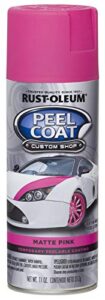 rust-oleum peel coat custom shop peelable coating, matte pink, 11 oz.