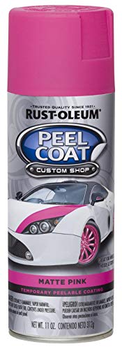 Rust-Oleum Peel Coat Custom Shop Peelable Coating, Matte Pink, 11 oz.