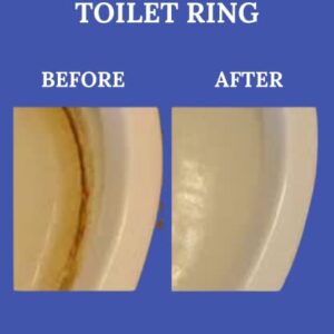 Ring King Toilet Ring Remover, Toilet Bowl Ring Cleaner, Multi-Surface Calcium stain, Water Stain, Rust stain, Red clay stain, Lime stain remover, Fast Acting No Scrubbing