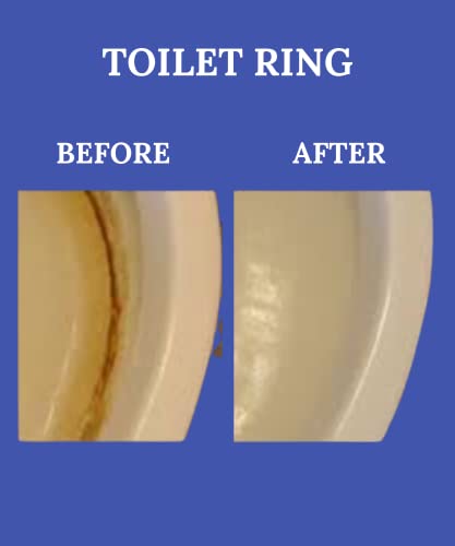 Ring King Toilet Ring Remover, Toilet Bowl Ring Cleaner, Multi-Surface Calcium stain, Water Stain, Rust stain, Red clay stain, Lime stain remover, Fast Acting No Scrubbing