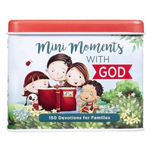 devotions for families mini moments with god – 150 devotions w/bible verses, prayers and inspirational thoughts for families daily encouraging cards for parents and children