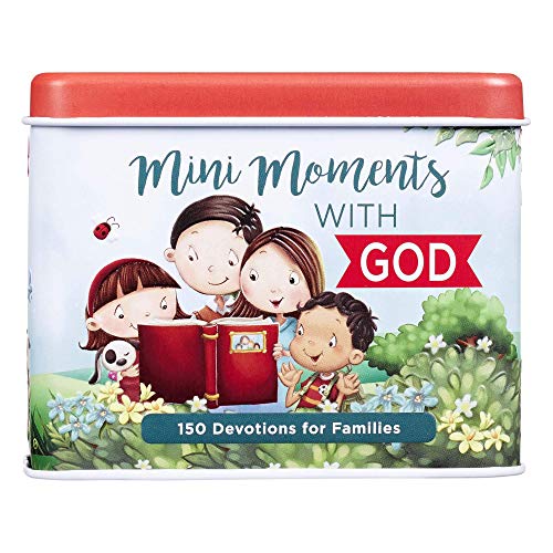 Devotions For Families Mini Moments With God – 150 Devotions w/Bible Verses, Prayers and Inspirational Thoughts for Families Daily Encouraging Cards For Parents and Children