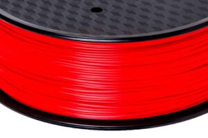 paramount 3d abs filament (1.75 mm 50 ft sample, enzo red, 1)