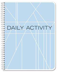 bookfactory daily activity log book/day log book/diary/productivity notebook, wire-o - 100 pages, 8.5" x 11" (log-100-7cw-pp-(dailyactivity))