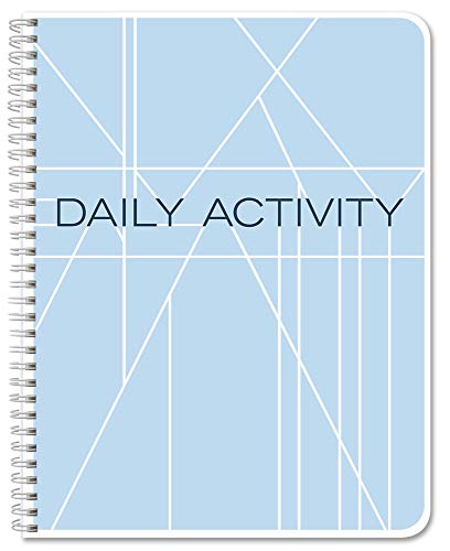 BookFactory Daily Activity Log Book/Day Log Book/Diary/Productivity Notebook, Wire-O - 100 Pages, 8.5" x 11" (LOG-100-7CW-PP-(DailyActivity))