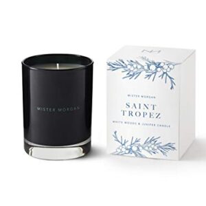 Mister Morgan Saint Tropez, White Woods and Juniper Candle, 11 Ounces