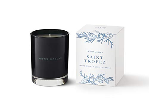 Mister Morgan Saint Tropez, White Woods and Juniper Candle, 11 Ounces