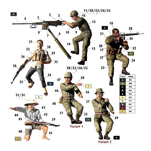 Plastic Model Kit - Vietnam War Kit Series - Military Miniatures