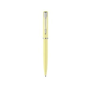 waterman allure ballpoint pen | citron yellow matte lacquer with chrome trim | medium point | blue ink | with gift box