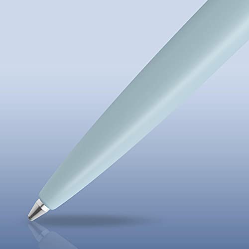 Waterman Allure Ballpoint Pen | Baby Blue Matte Lacquer with Chrome Trim | Medium Point | Blue Ink | With Gift Box