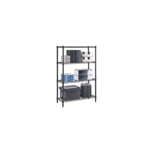 Whalen 990491 4-Shelf Wire Unit 36-Inch W Black (Ws143654-4B)