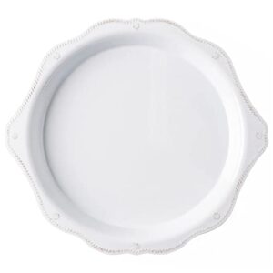 juliska - berry & thread melamine platter - whitewash, melamine platter - unbreakable, white melamine, embossed plate