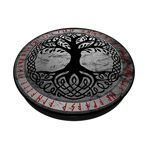 Yggdrasil The Celtic Tree of Life Vintage Norse Gift PopSockets PopGrip: Swappable Grip for Phones & Tablets