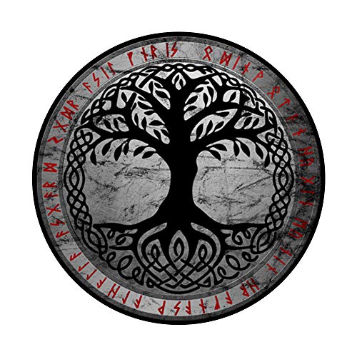 Yggdrasil The Celtic Tree of Life Vintage Norse Gift PopSockets PopGrip: Swappable Grip for Phones & Tablets