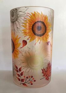 yankee candle fall sunflowers large glass jar candle holder