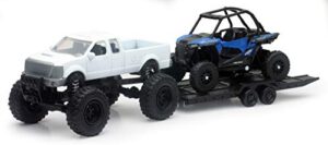 new-ray toys die cast pick up truck with polaris rzr xp1000 eps
