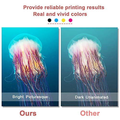 4-Pack (1BK+1C+1Y+1M) 125A | CB540A CB541A CB542A CB543A Compatible Remanufactured Toner Cartridge Replacement for HP Color CP1215 CP1518ni CP1515n CM1312nfi Printer, Toner Cartridge.